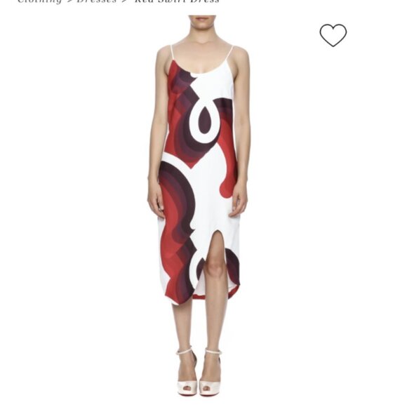 C/MEO Collective red swirl dress - Picture 1 of 9